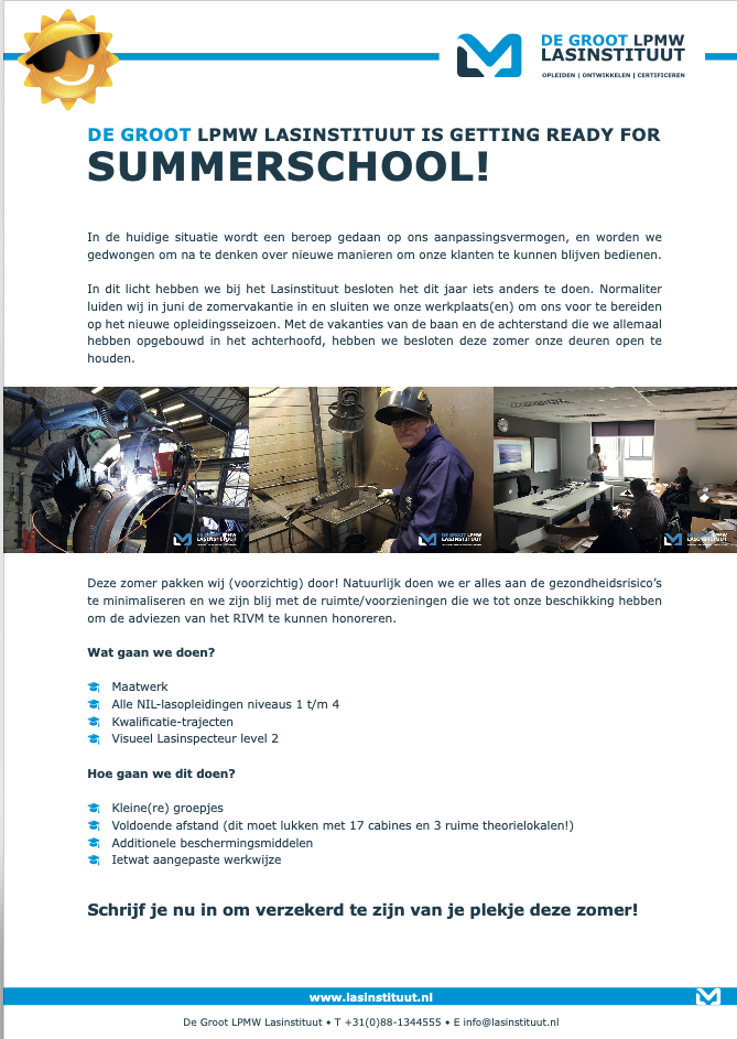 Zomer opleiding